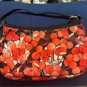 Lesportsac Red Cherry-Print Wristlet